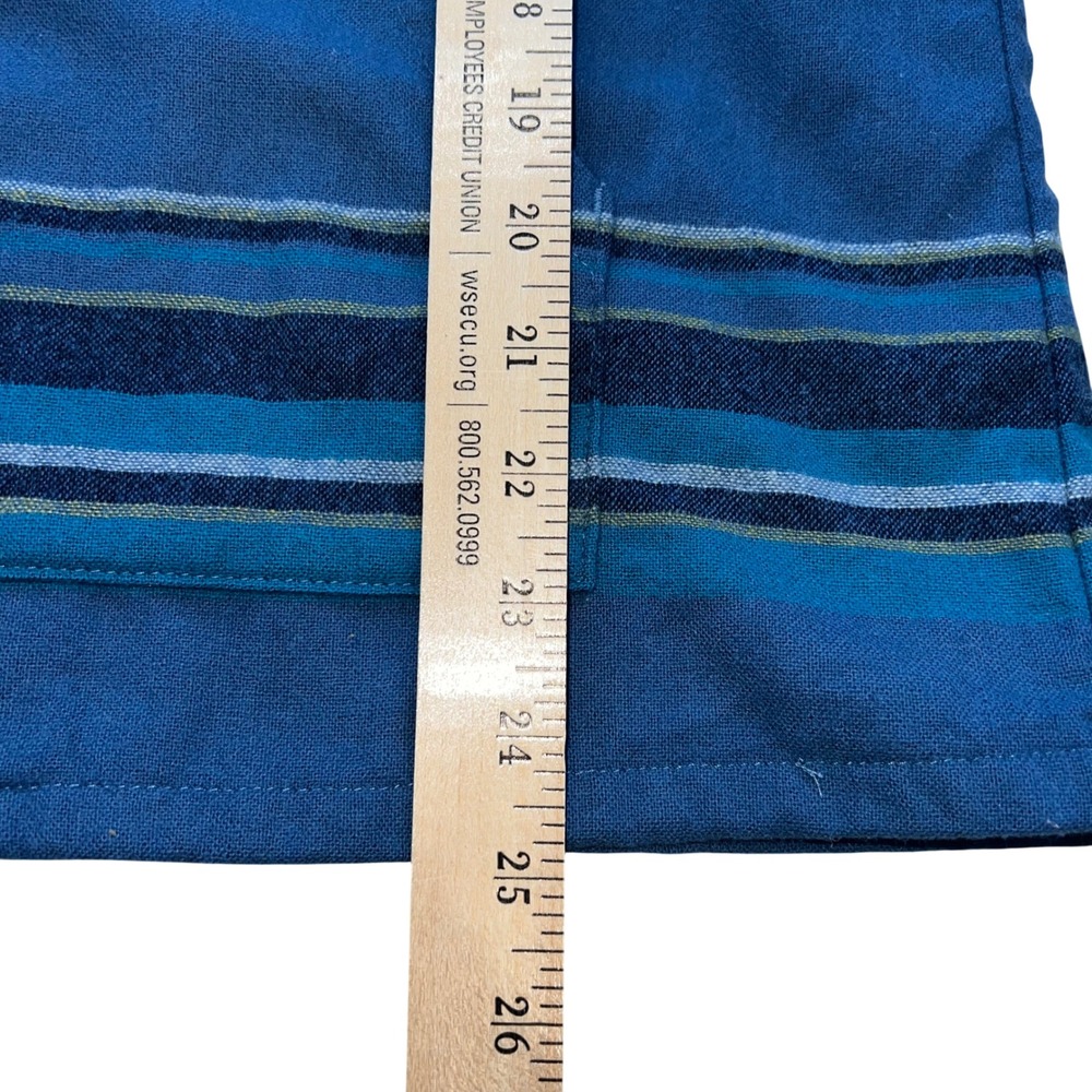 Pendleton Women's 100% Wool Boyfriend Zip‎ Up Hoodie Blue Stripes Size Medium - Picture 5 of 7